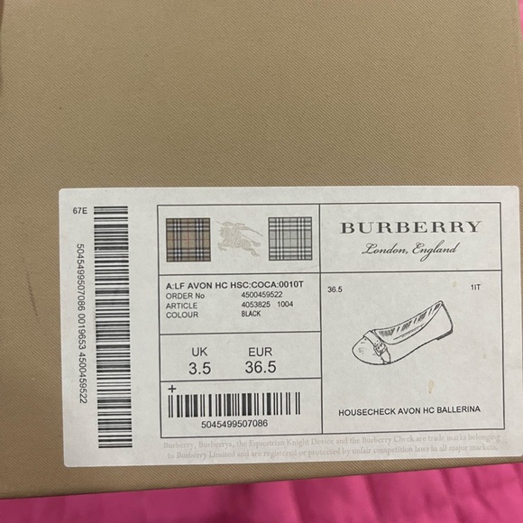 Burberry Ballet Flats - New in Box - Picture 3 of 3